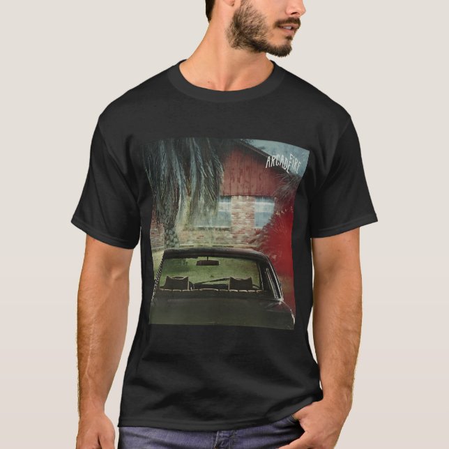 Camiseta Arcade Fire The Suburbs Clássico (Frente)