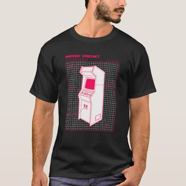 Camiseta Arcade Game Machine Console Retro 80 e 90 Game (Frente)
