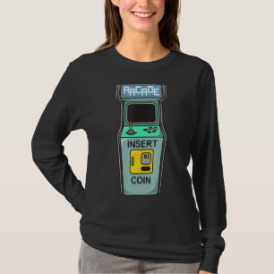 Camiseta Arcade Game Retro Gamer Inserir Moedas