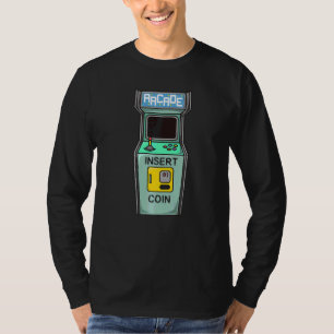 Camiseta Arcade Game Retro Gamer Inserir Moedas