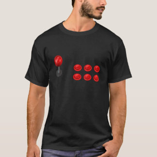 Camiseta Arcade Joystick 6 Button Vintage 1990 Video Game C