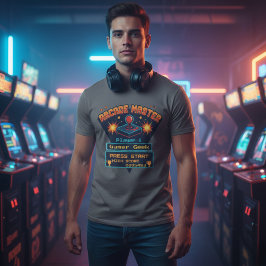 Camiseta Arcade Master Retro Gamer Personalizável