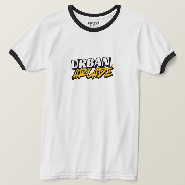 Camiseta Arcade Urbano Estilo Clássico de Arcade (Frente do Design)