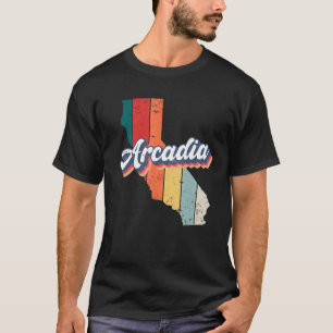 Camiseta Arcadia City Retro Vintage Hometown Califórnia