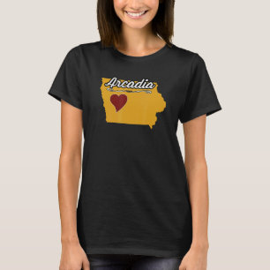 Camiseta ARCADIA IOWA IA EUA Cute Souvenir Merch Cidade dos