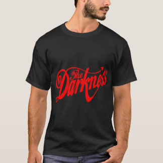Camiseta Arcana com Texto Vermelho Rock