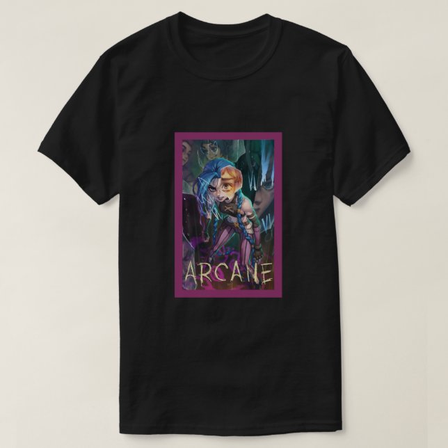 Camiseta Arcane - Illustration Gift For Men and Women, Gift (Frente do Design)