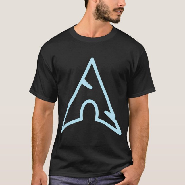 Camiseta Arch Linux Light Logo Open Source So (Frente)