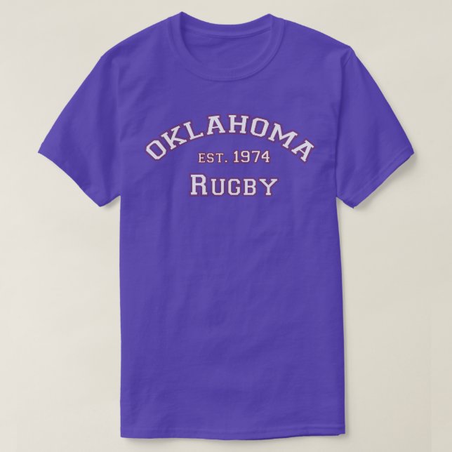 Camiseta Arch Oklahoma Rugby (Frente do Design)