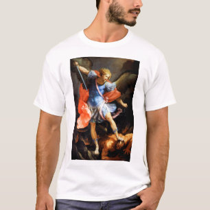 Camiseta Archangel Michael trSample Satã Guido Reni