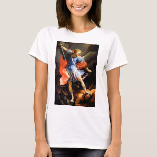 Camiseta Archangel Michael trSample Satã Guido Reni