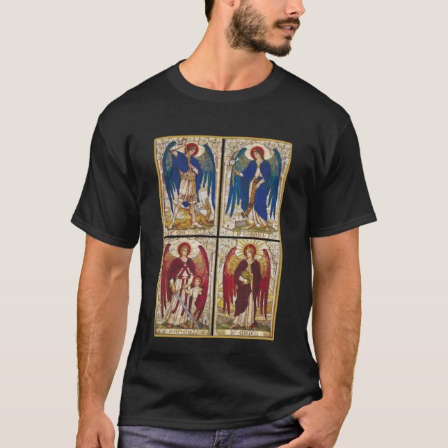 Camiseta Archangels Gabriel Michael Uriel Raphael (Frente)