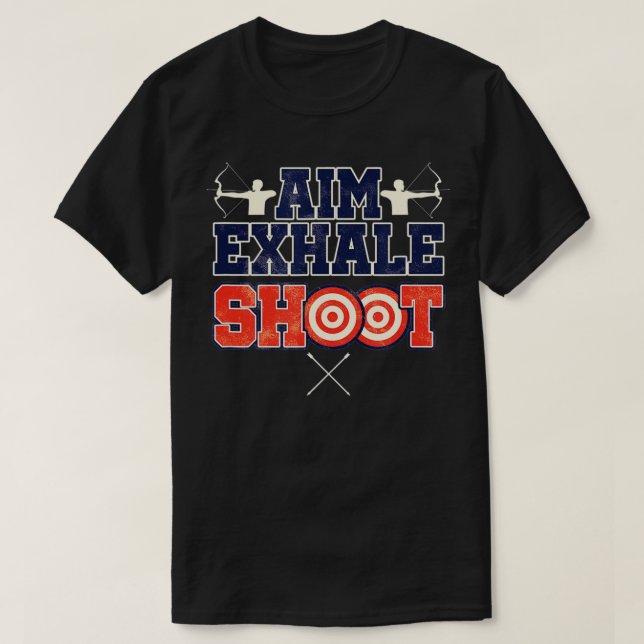 Camiseta Archer Aim Exaltar Arco De Foto E Arqueiro De Seta (Frente do Design)