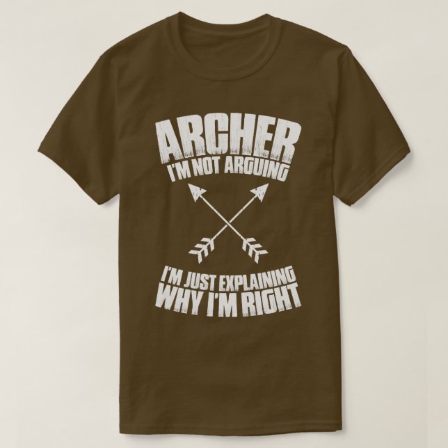 Camiseta Archer Archery Arco caçando Arco de seta Bowman (Frente do Design)