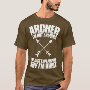 Camiseta Archer Archery Arco caçando Arco de seta Bowman