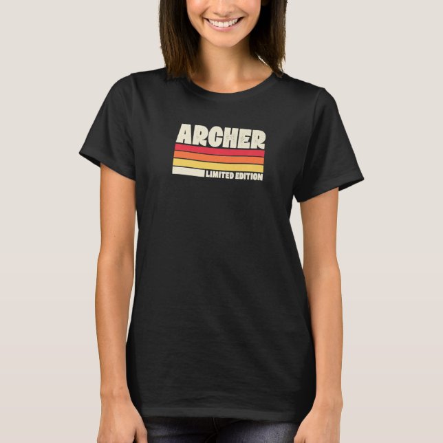 Camiseta Archer  Distressed Retro Vintage Style (Frente)