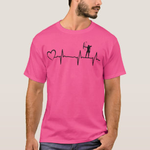 Camiseta Archer Heartbeat Archery Arco Arrow Archery Hearbe