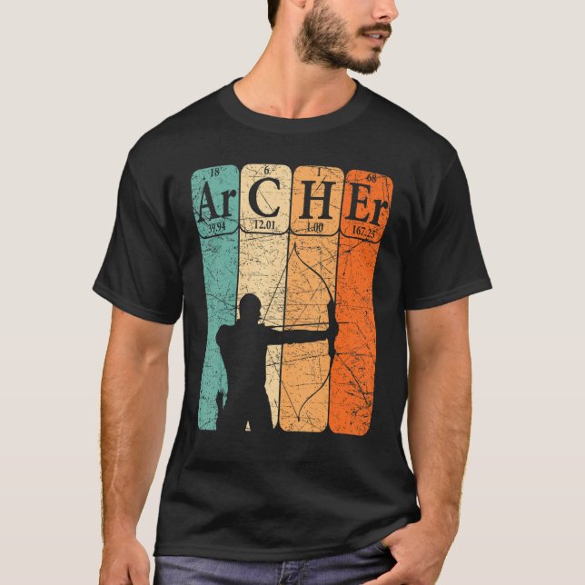 Camiseta Archer Periodic Table Elements Bow Hunting Archery (Frente)