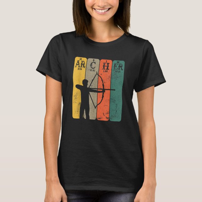 Camiseta Archer Periódico Mesa Elements Arco Hunting Archer (Frente)