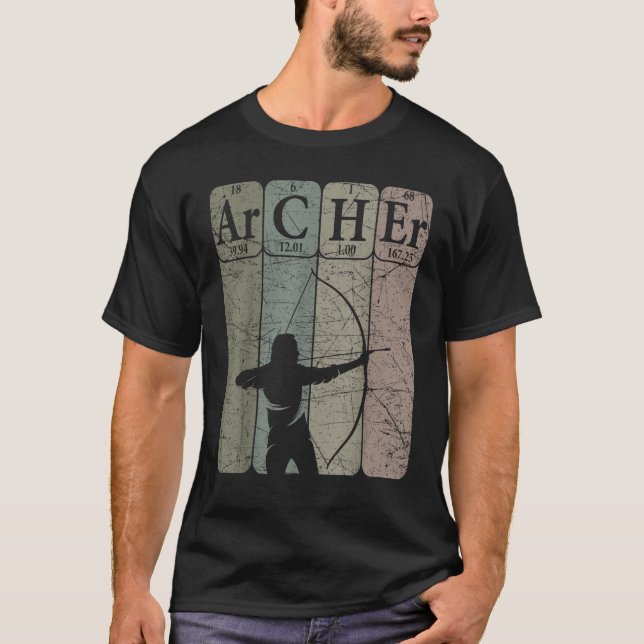 Camiseta Archer Periódico Mesa Elements Arco Hunting Archer (Frente)