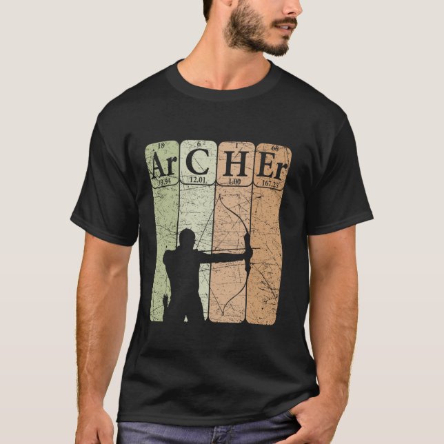 Camiseta Archer Periódico Mesa Elements Arco Hunting Archer (Frente)