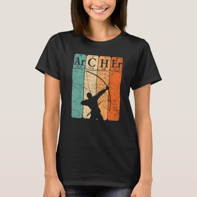 Camiseta Archer Periódico Mesa Elements Arco Hunting Archer (Frente)