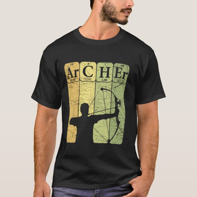 Camiseta Archer Periódico Mesa Elements Arco Hunting Archer (Frente)