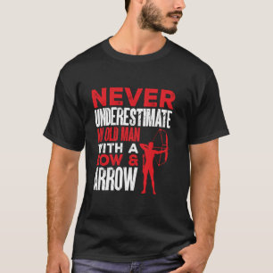 Camiseta Archer Um Velho Com Um Arqueiro De Arco E Seta
