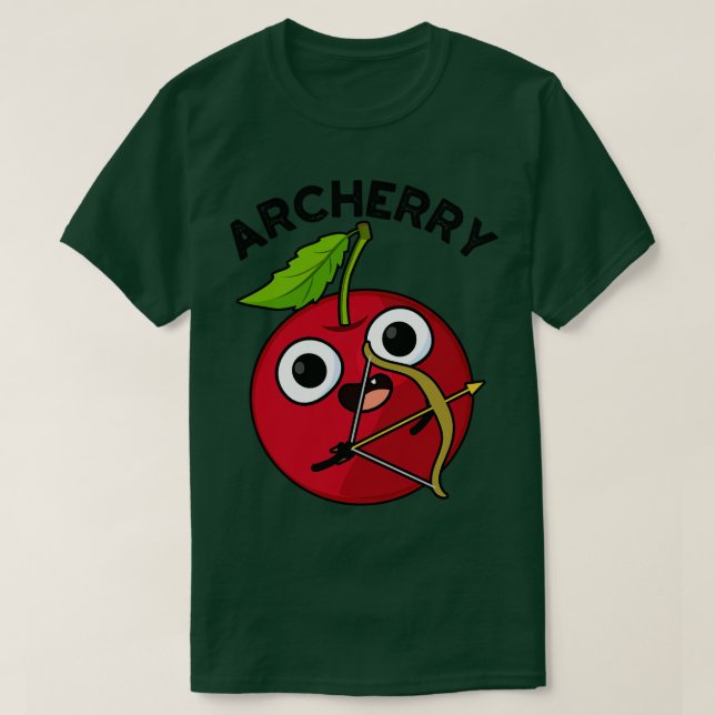 Camiseta Archerny Funny Fruta Archery Pun 1 (Frente do Design)