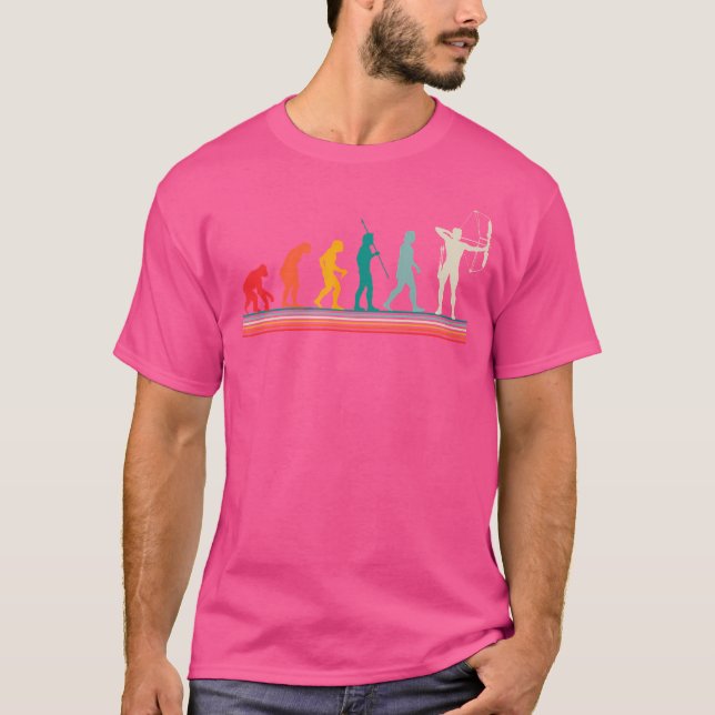 Camiseta Archery Archer Evolution Funny Bowman (Frente)