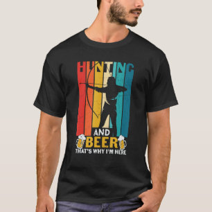 Camiseta Archery Archers Caçando e Cerveja É por isso que e