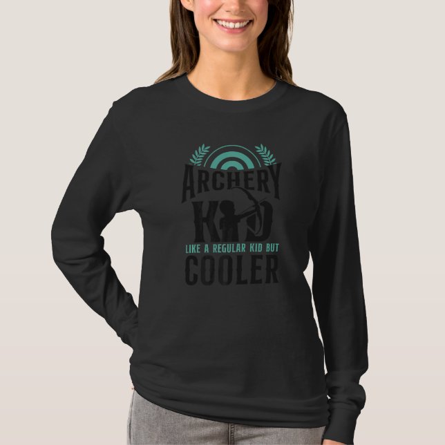 Camiseta Archery Arco Archery Kid Como Uma Criança Regular (Frente)