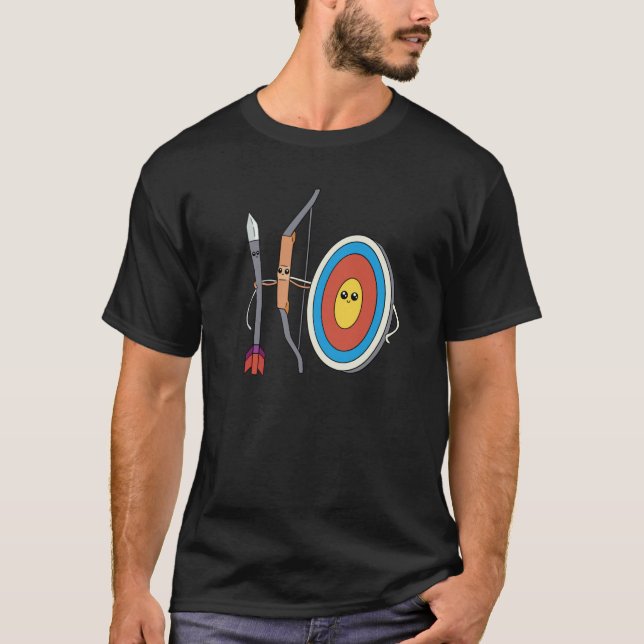 Camiseta Archery Bow Arrow and Target Friends Cute (Frente)