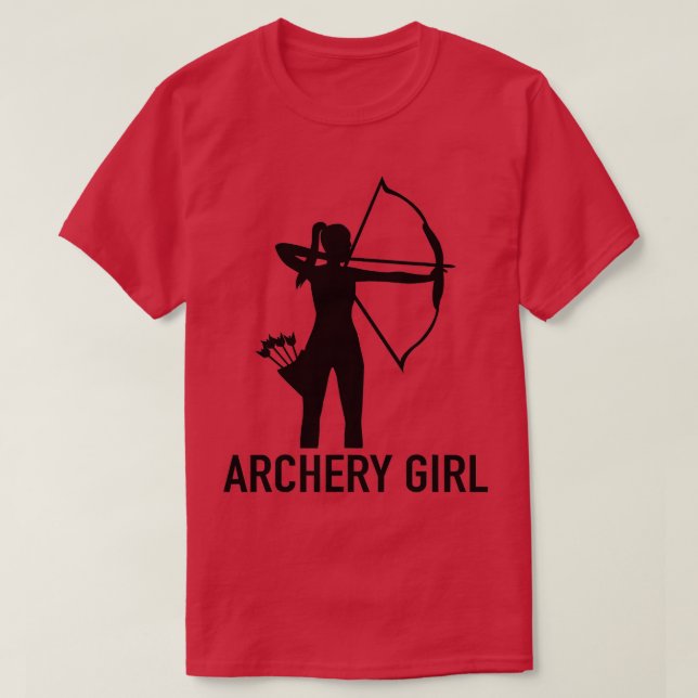 Camiseta Archery Bow Arrow Archer GirlArchery Girl  (Frente do Design)