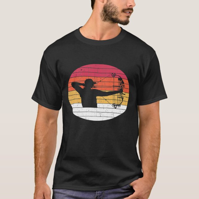 Camiseta Archery Bow Hunting Vintage Retro (Frente)