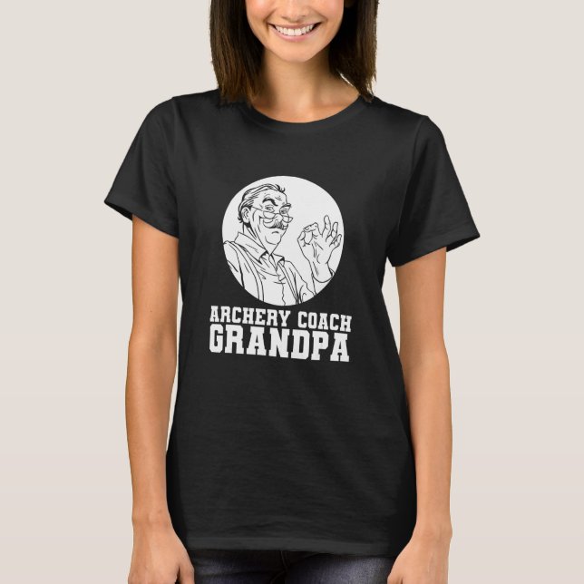Camiseta Archery Coach Grandpa   Bowman Bow Archer Archers (Frente)