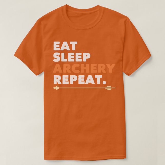 Camiseta Archery Coma Arqueiro do Sono Repito (Frente do Design)