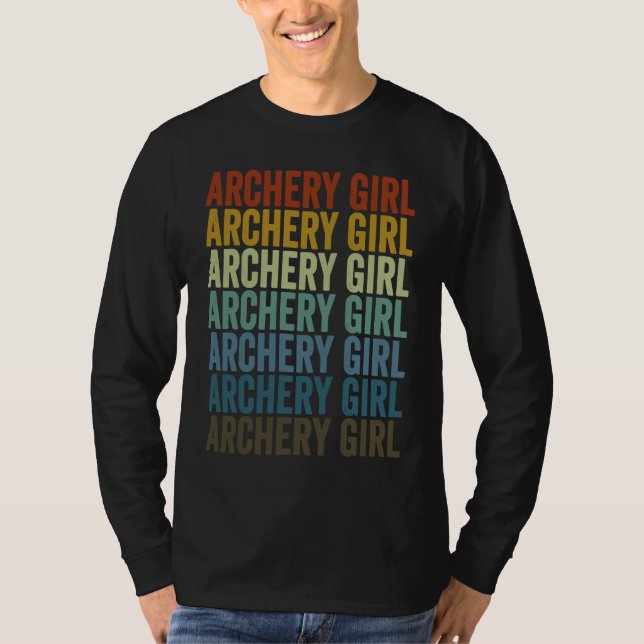 Camiseta Archery Girl Archer Bow And Arrow Archery (Frente)
