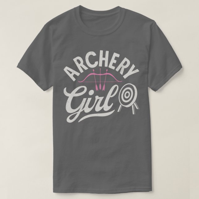 Camiseta Archery Girl Archery para Homens Meninas Crianças (Frente do Design)