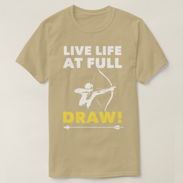Camiseta Archery Live Life In Cheio (1) (Frente do Design)