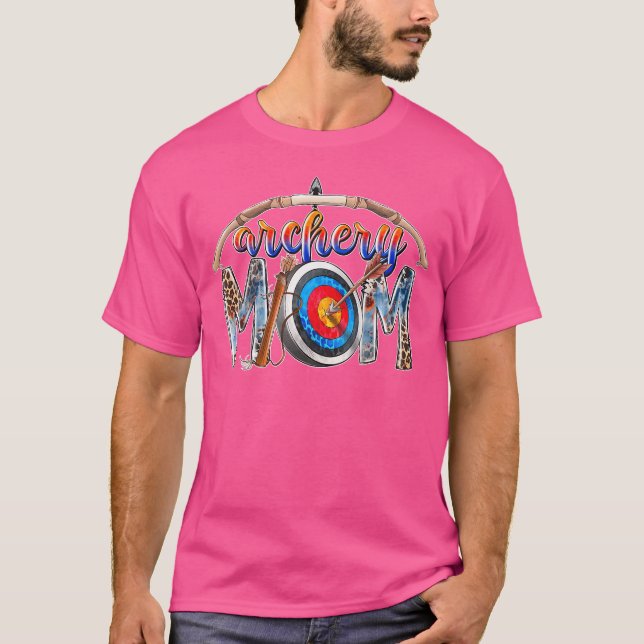 Camiseta Archery Mãe Archery Mama Bowhunter Bowman Archer G (Frente)