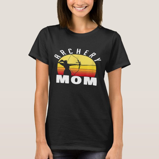 Camiseta Archery Mãe Crossbow Caçando Mãe (Frente)