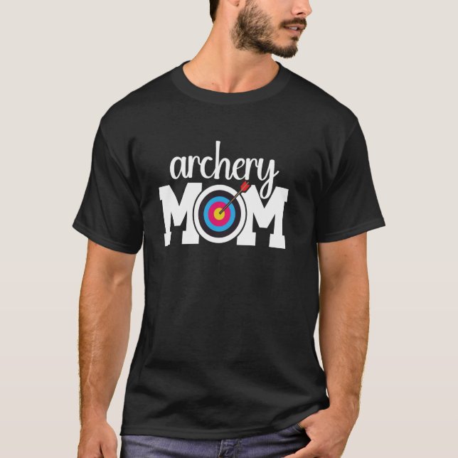 Camiseta Archery Mãe De Um Arqueiro De Mama Mãe Mãe Mãe Mãe (Frente)