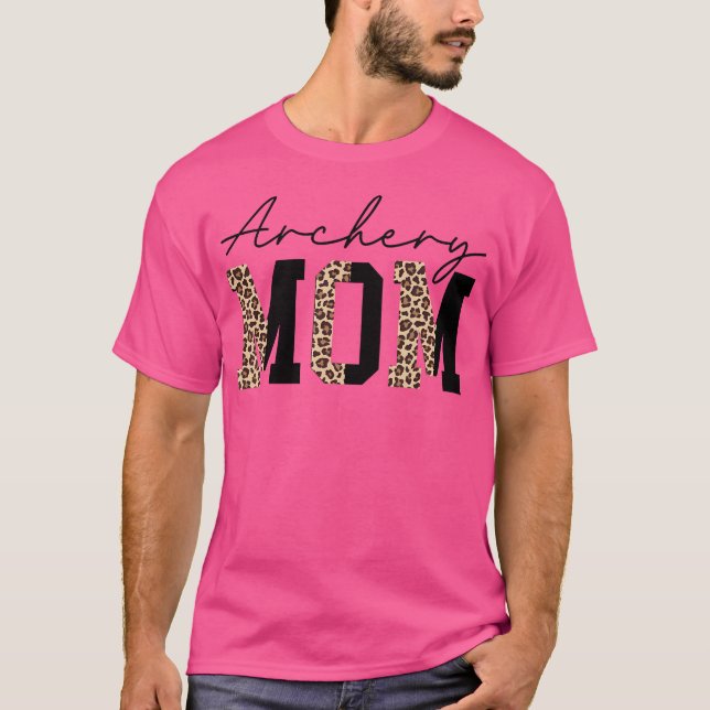 Camiseta Archery Mãe Leopard Archery Mama Ortoada Pare (Frente)