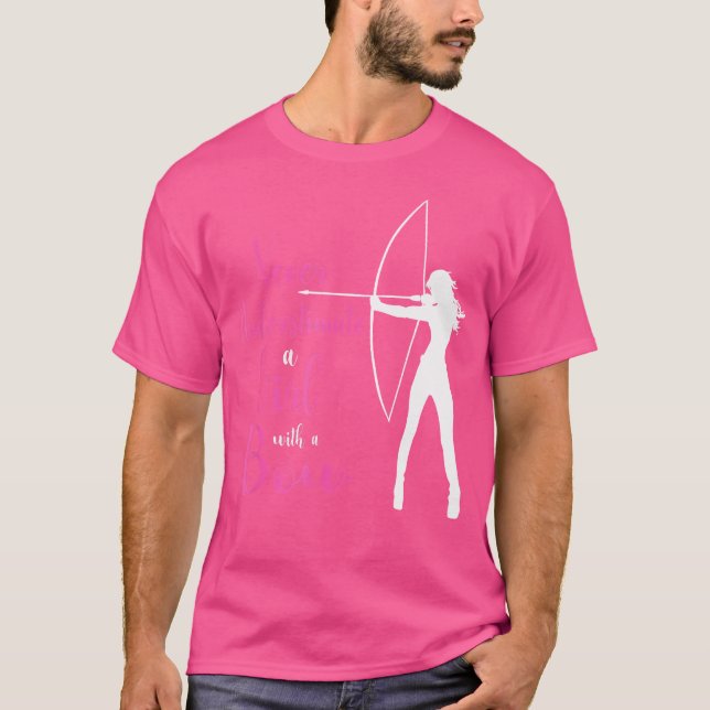 Camiseta Archery Mãe Para Mulheres E Meninas Caçando Arcos (Frente)