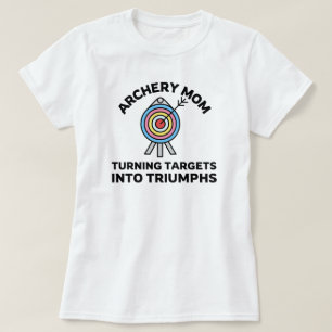 Camiseta Archery Mãe Transformando Alvos em Triunfos Arch