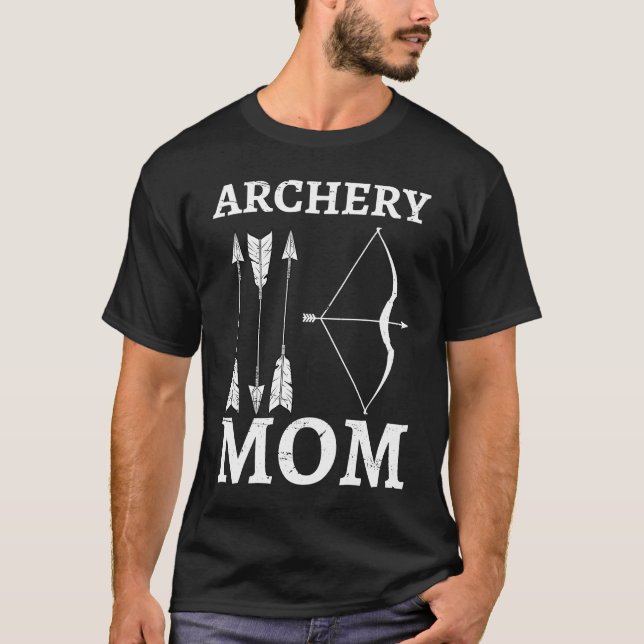 Camiseta Archery Mom Archer Bow Arrow Mother's Day Sports   (Frente)