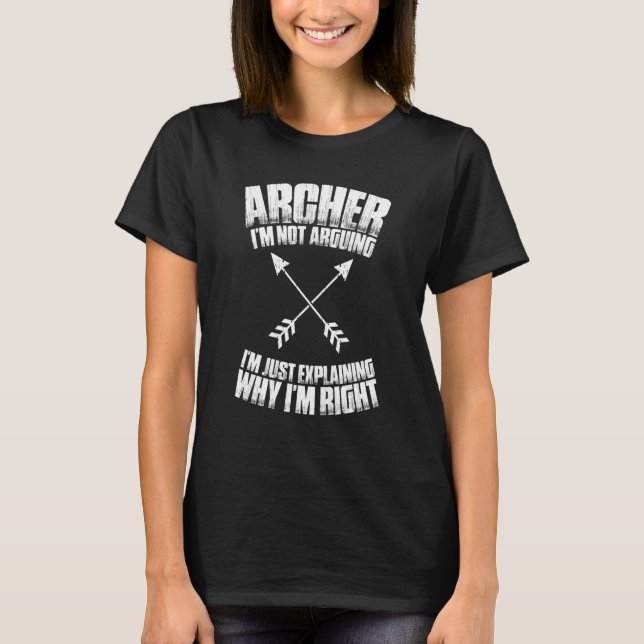 Camiseta Archery, não estou contando com Archer (Frente)