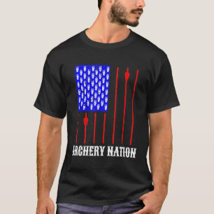 Camiseta Archery Nation American Flag Archery