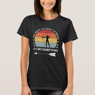 Camiseta Archery No Shot é Duro de fazer Vintage Archers